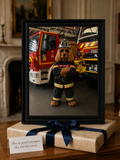 🚒 Portrait personnalisé — Pompier