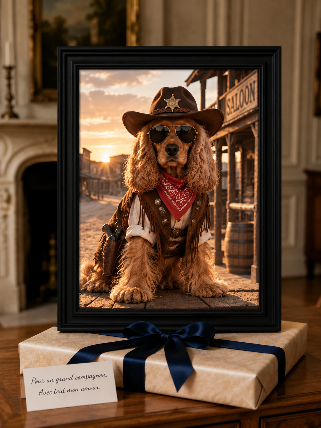 🤠 Portrait personnalisé — Cow-boy
