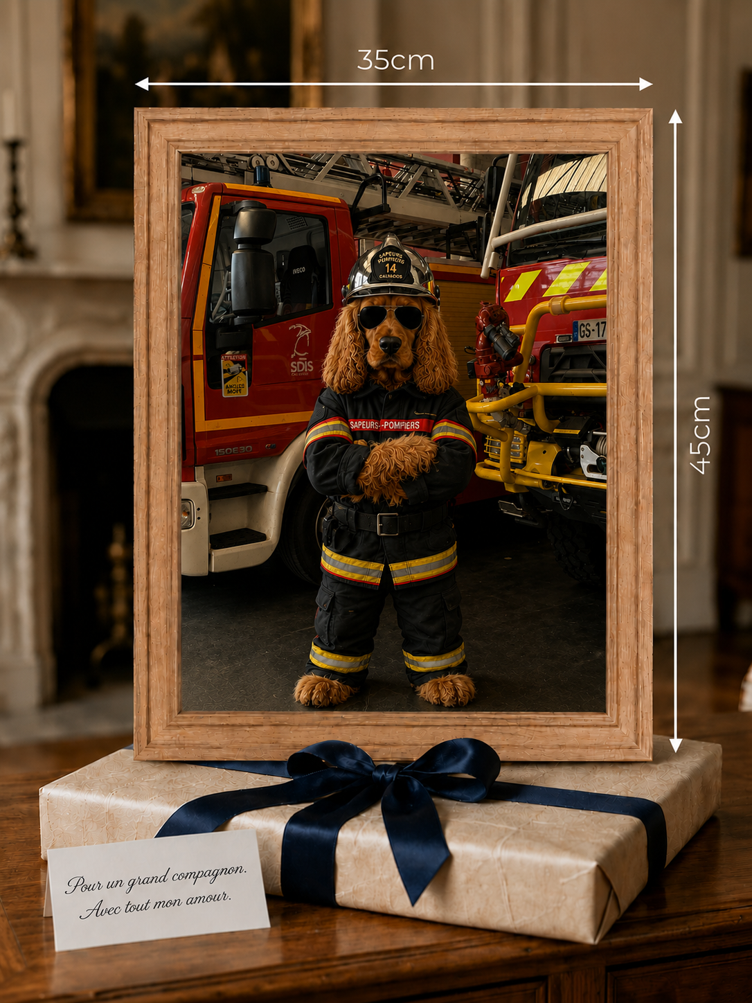 🚒 Portrait personnalisé — Pompier