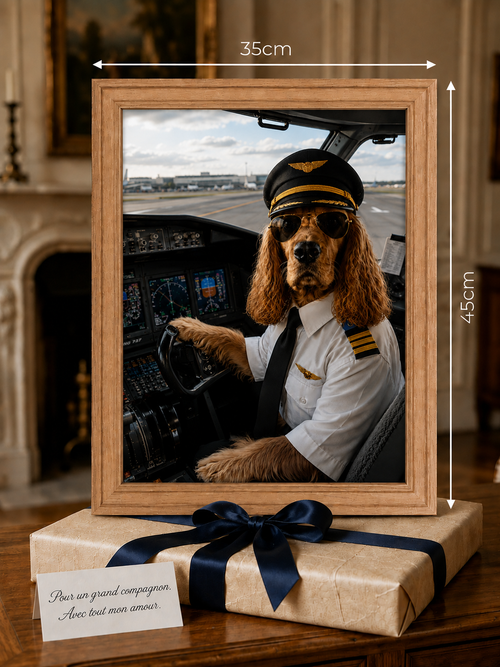 ✈️ Portrait personnalisé — Pilote d’avion